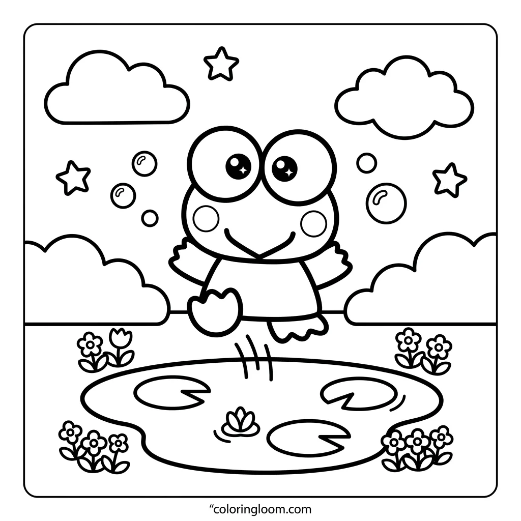 Free Printable Coloring Pages Sanrio Sheet 8