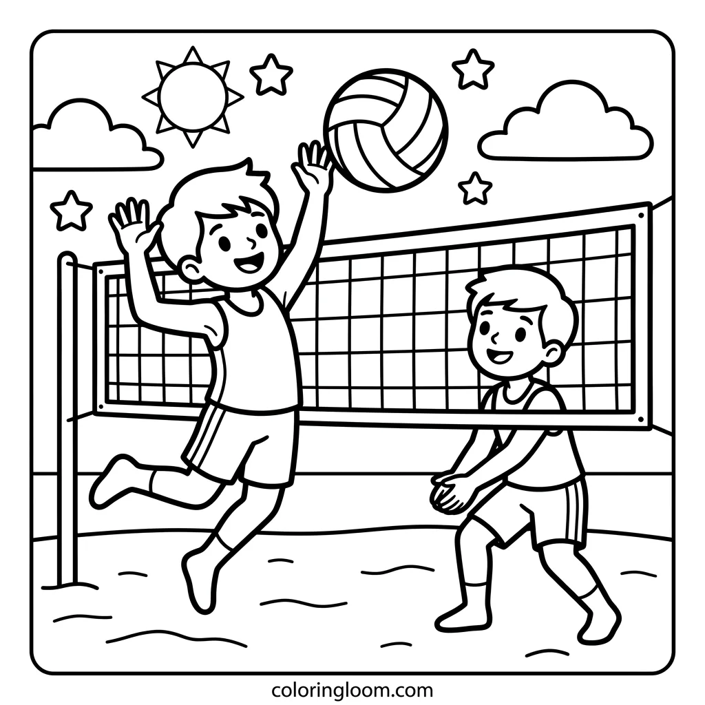 Free Summer Olympics Coloring Pages for Kids Printable PDF Sheet 10