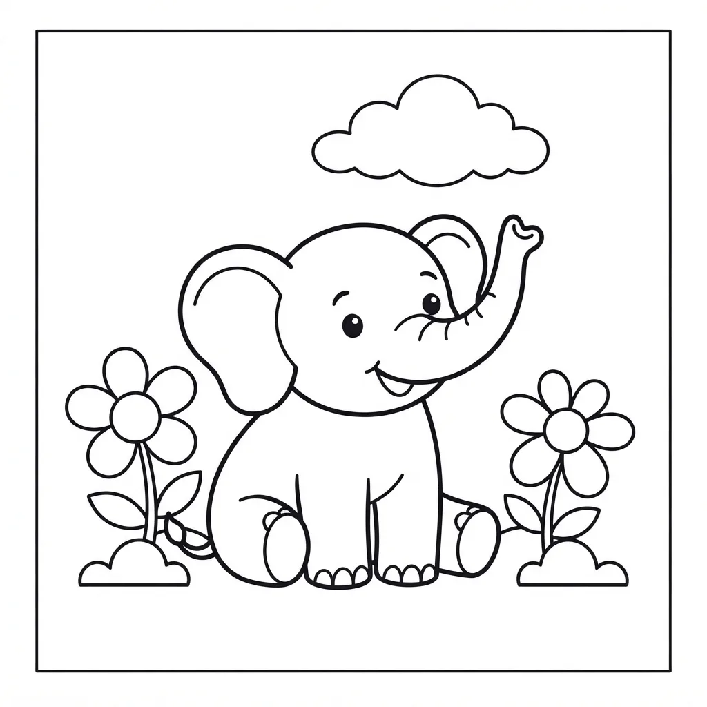 Free Printable Toddler Coloring Pages Sheet 2