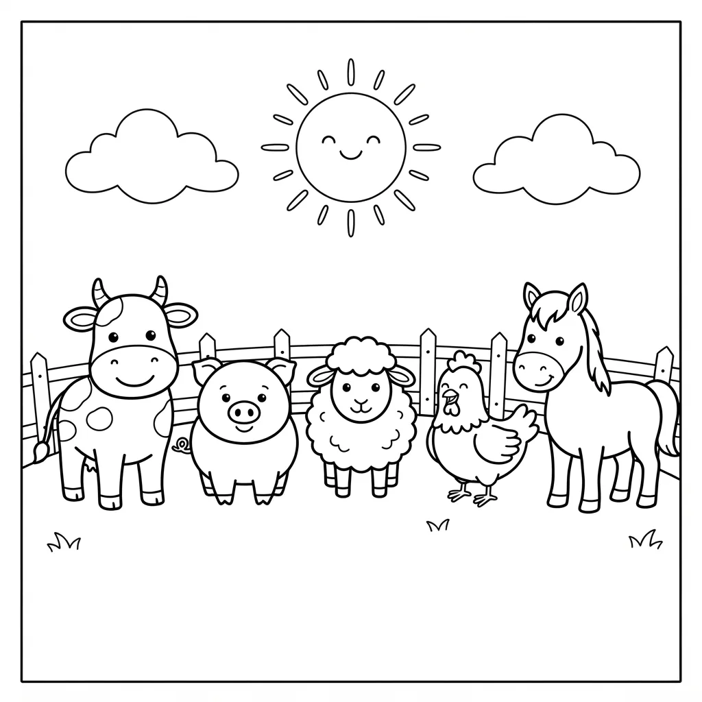 Free Printable Toddler Coloring Pages Sheet 3