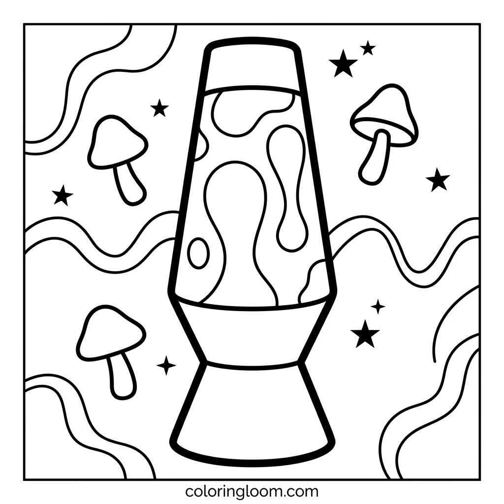 Free Printable Trippy Coloring Pages Sheet 2