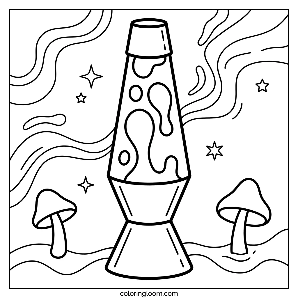 Free Printable Trippy Coloring Pages Sheet 3