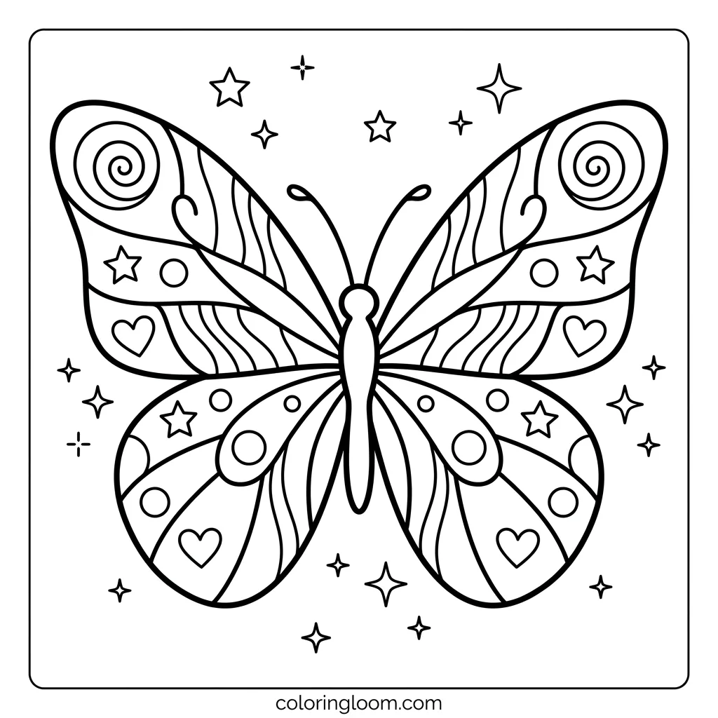 Free Printable Trippy Coloring Pages Sheet 4