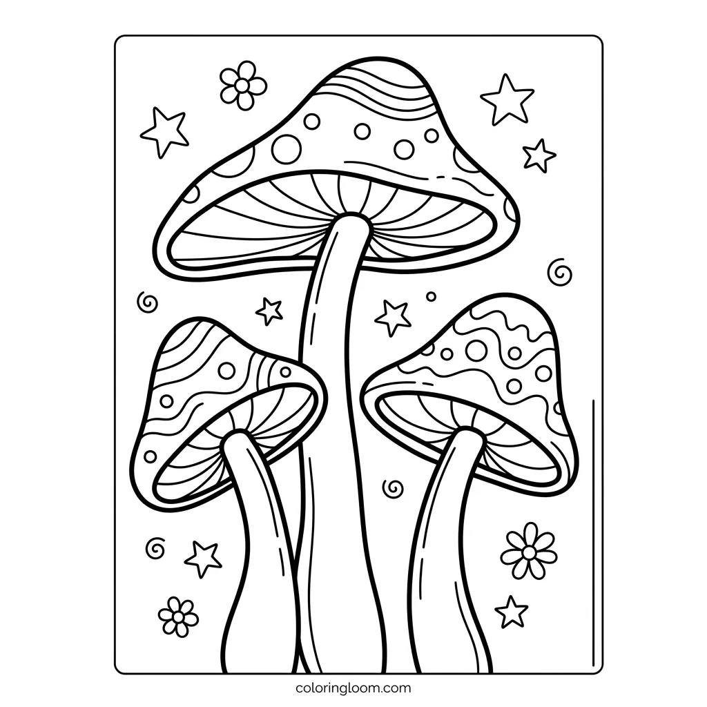 Free Printable Trippy Coloring Pages Sheet 8