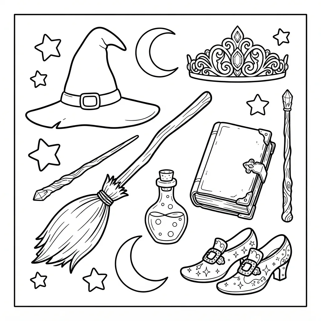Free Printable Wicked Coloring Pages Sheet 1