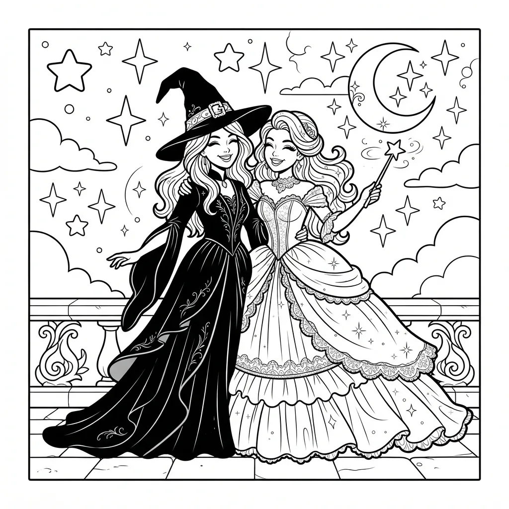 Free Printable Wicked Coloring Pages Sheet 2