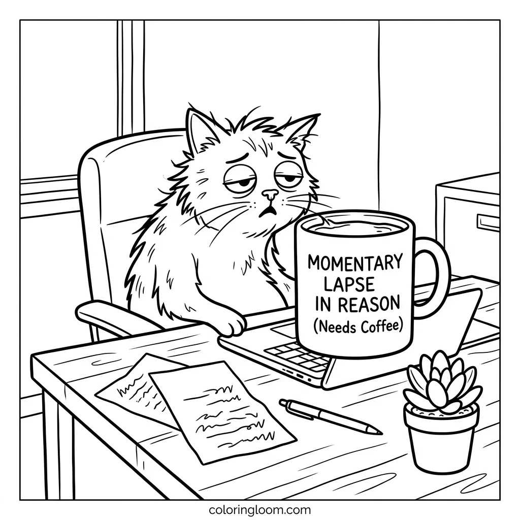 Free Printable Funny Coloring Pages For Grown Ups Sheet 5