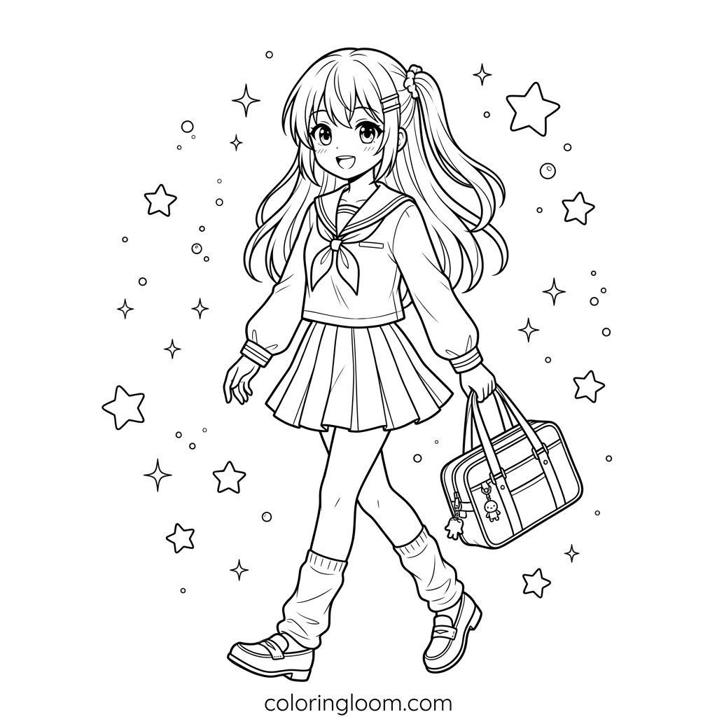 Free Printable Sailor Moon Coloring Pages Sheet 1