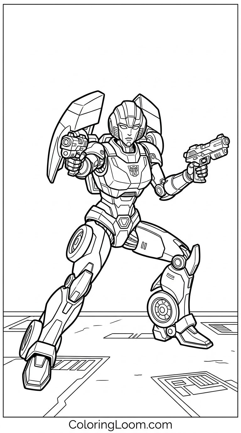 Free Printable Transformers Coloring Pages Sheet 1