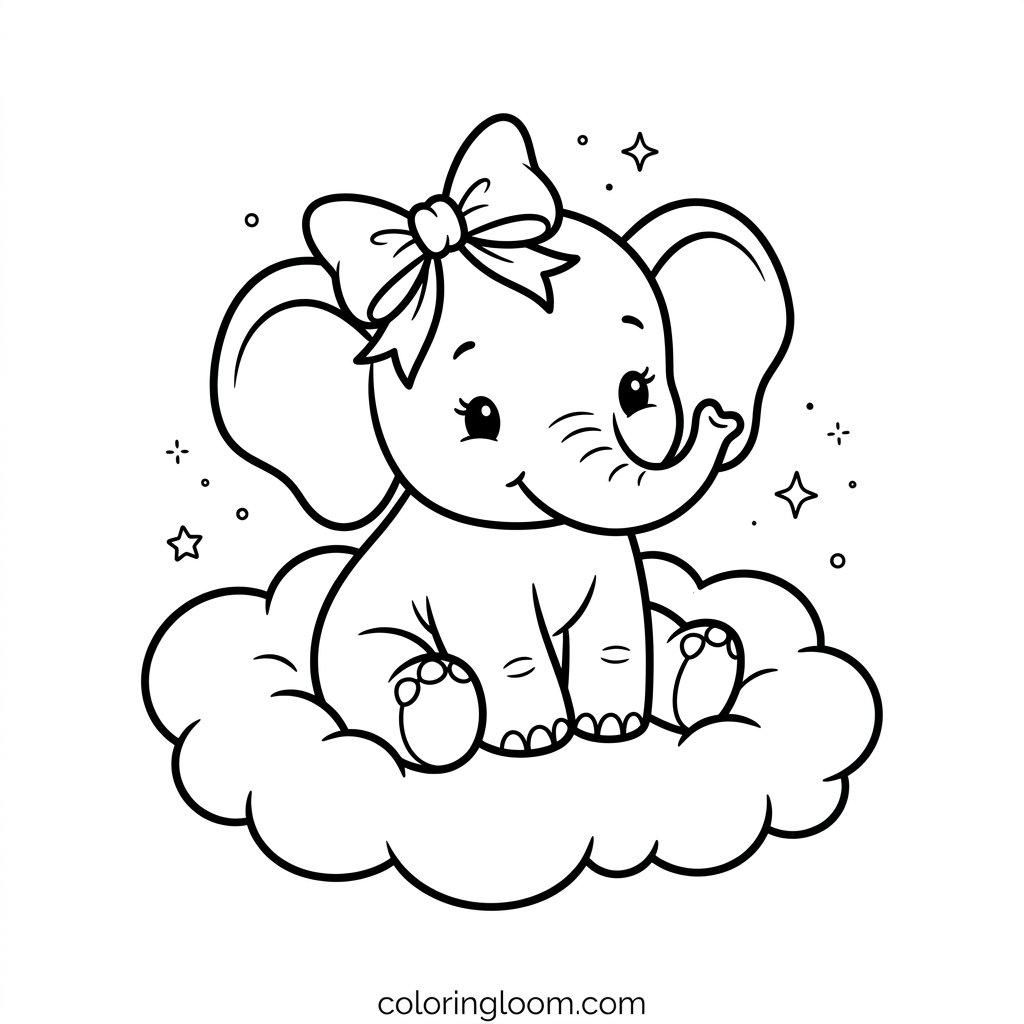 Free Printable Baby Coloring Pages Sheet 4