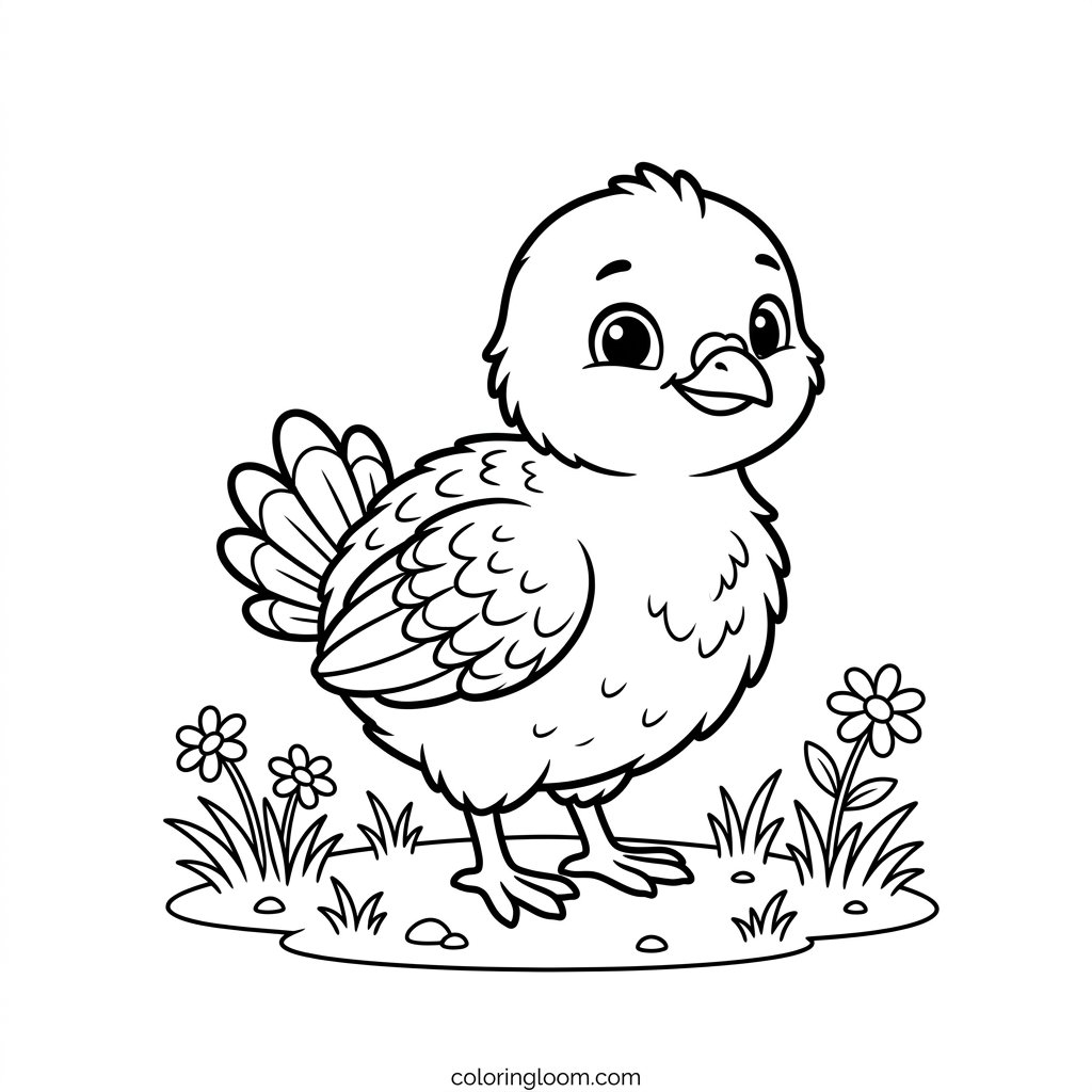 Free Printable Turkey Coloring Pages Sheet 1