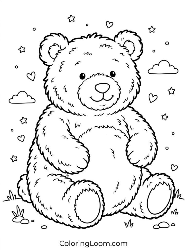 Free Printable Jellycat Coloring Pages Sheet 1