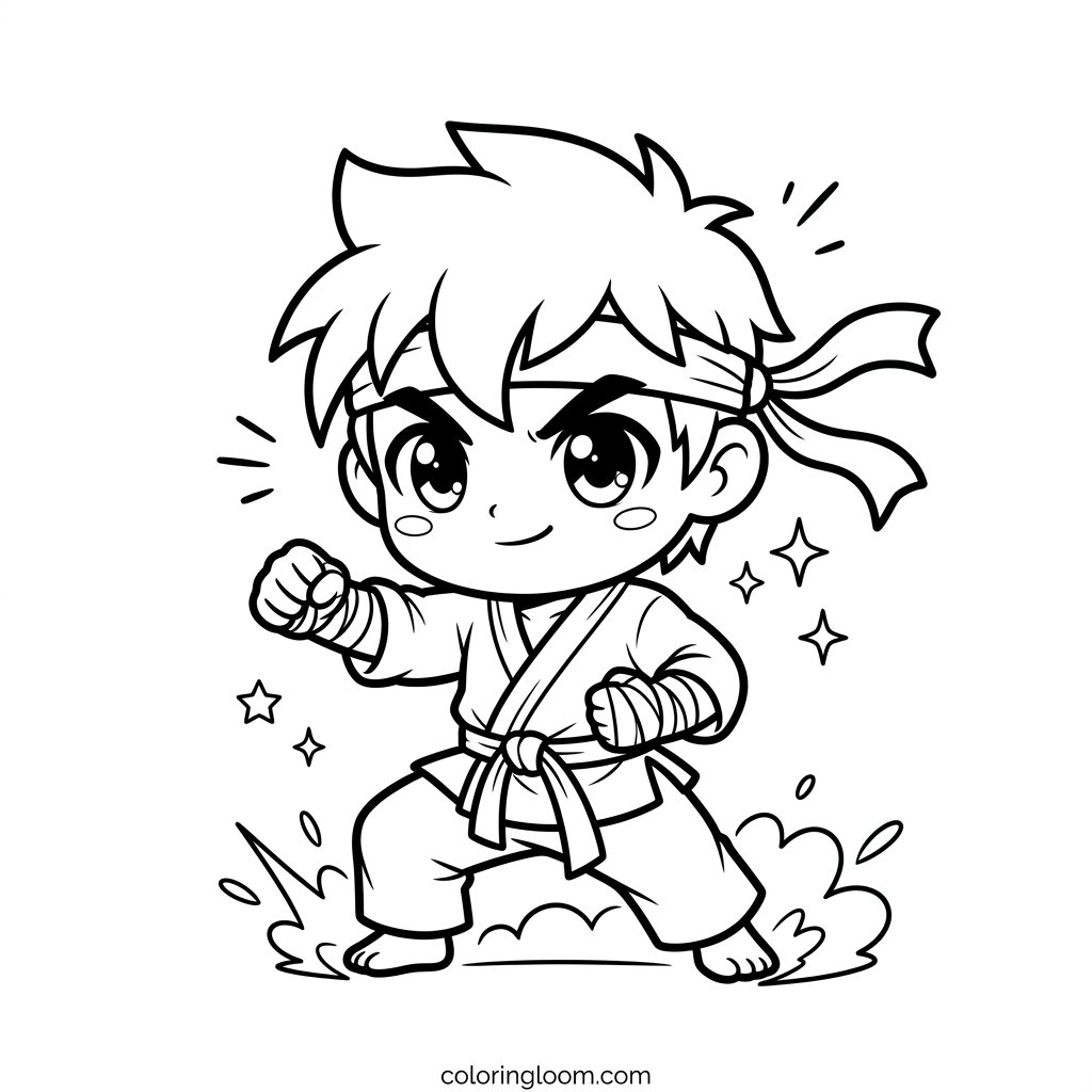 Free Printable Goku Coloring Pages Sheet 1