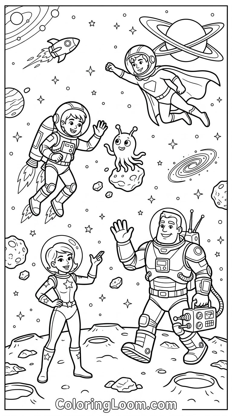 Free Printable Avengers Coloring Pages Sheet 3