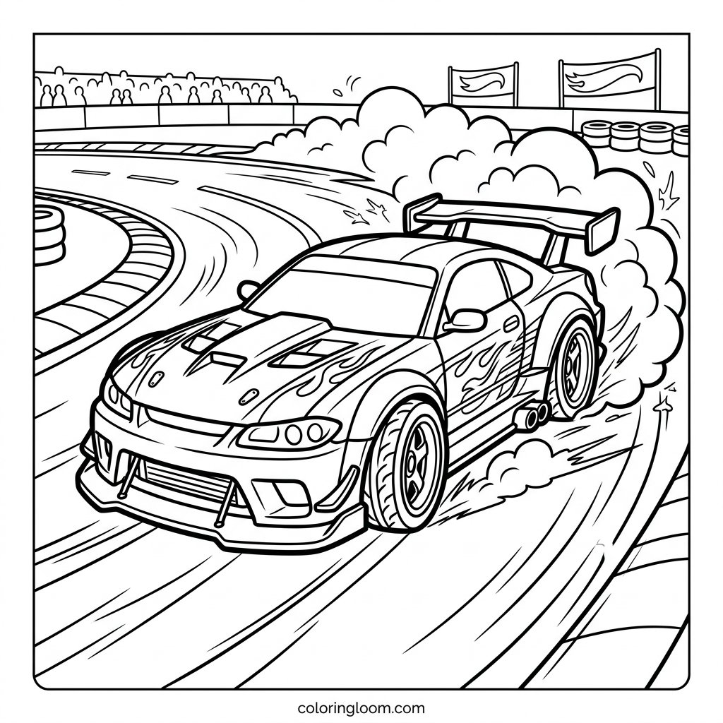 Free Printable Hot Wheels Coloring Pages Sheet 3