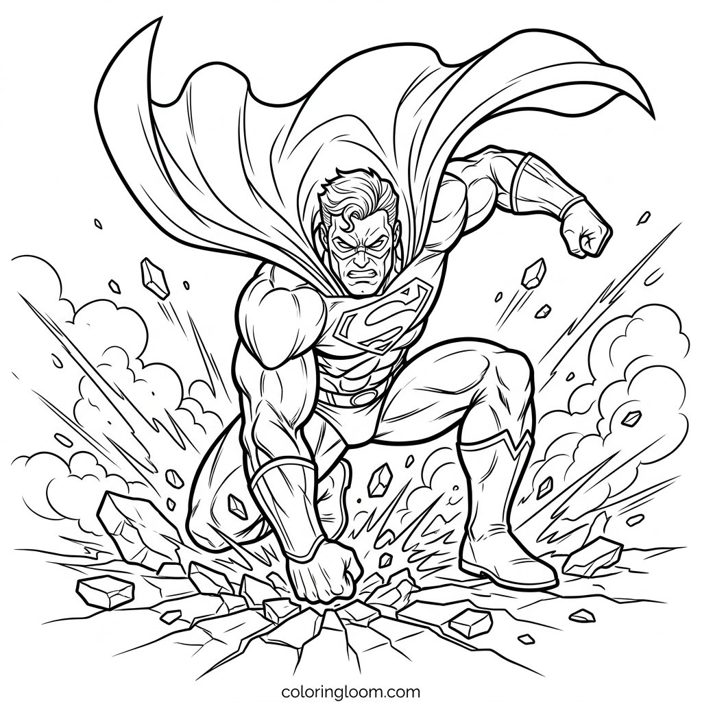 Free Printable Hulk Coloring Pages Sheet 4
