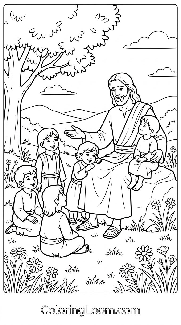 Free Printable Sunday School Coloring Pages Sheet 8