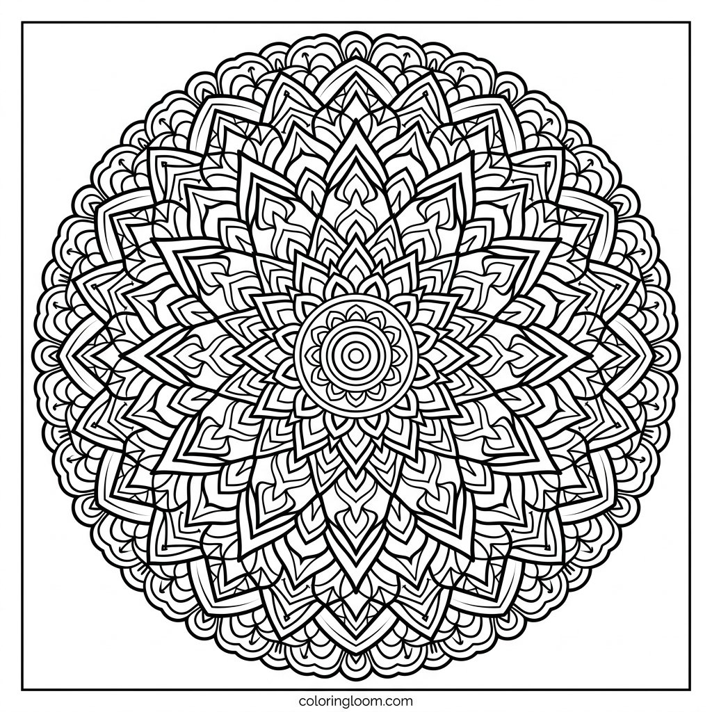 Free Printable Geometric Coloring Pages Sheet 11