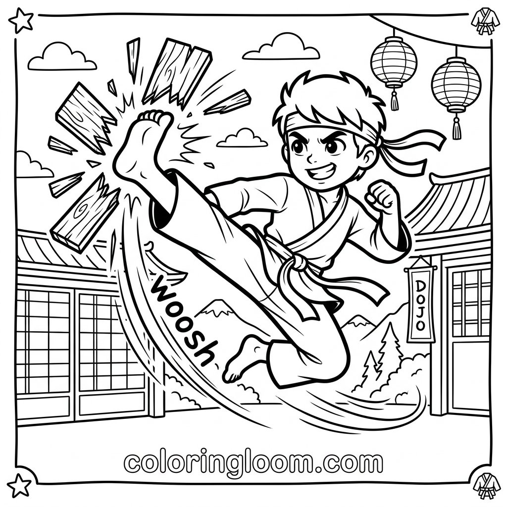 Free Printable Goku Coloring Pages Sheet 4