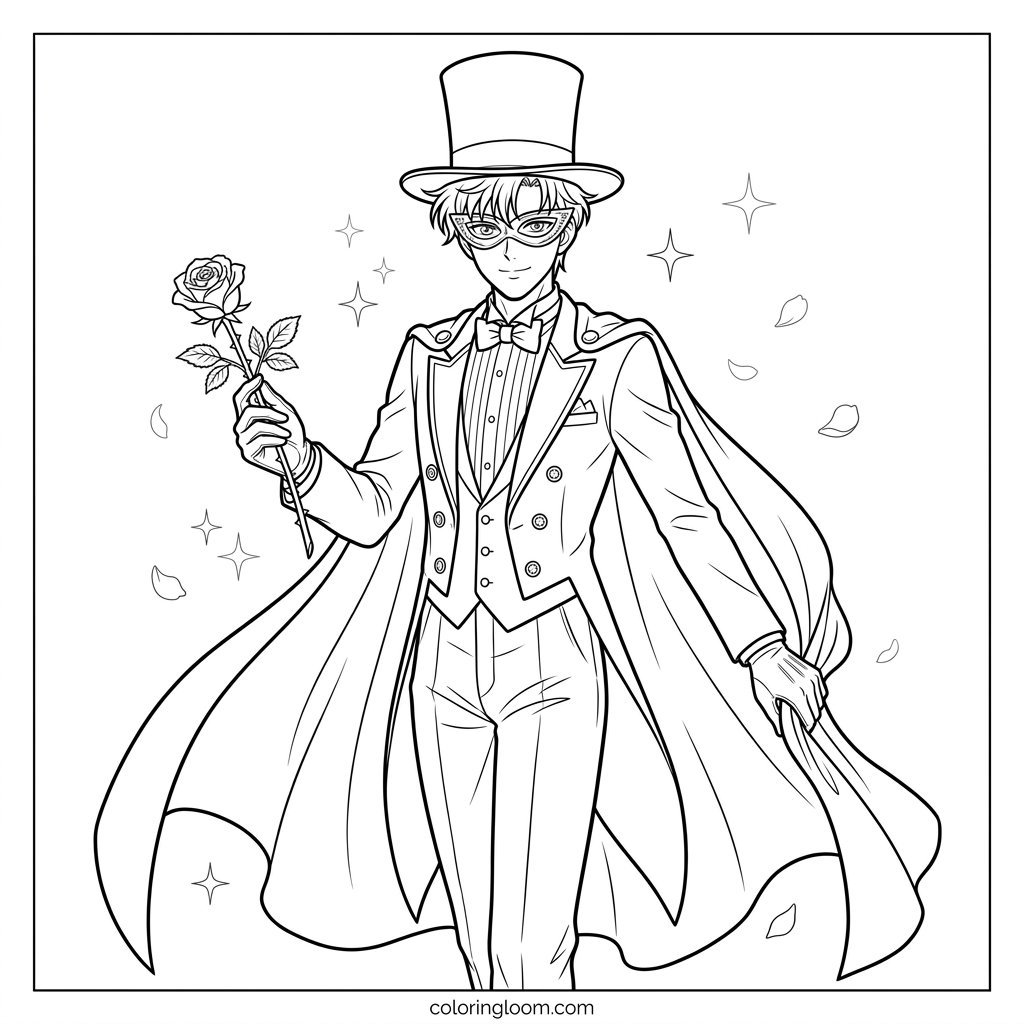 Free Printable Sailor Moon Coloring Pages Sheet 11