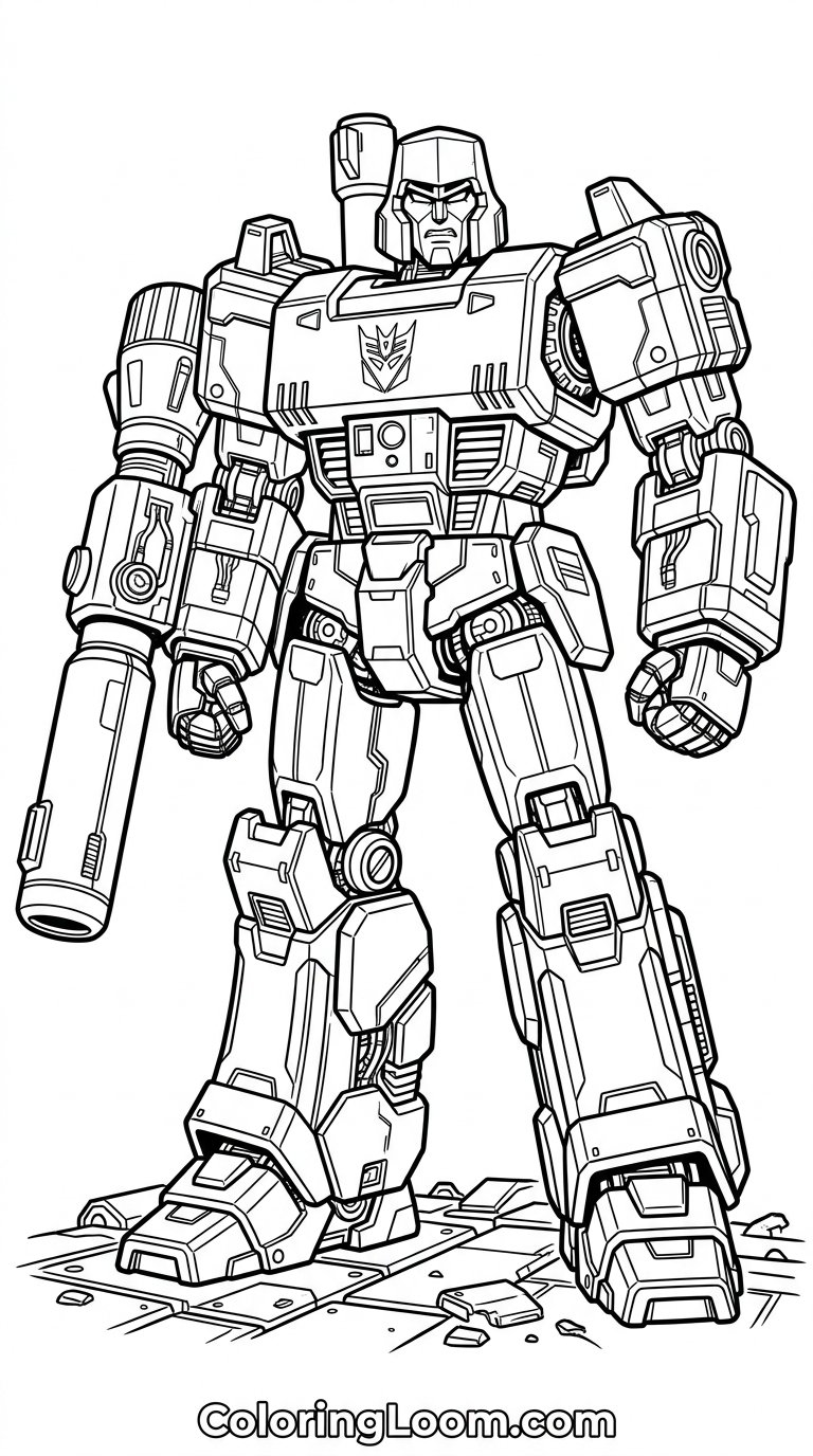 Free Printable Transformers Coloring Pages Sheet 7