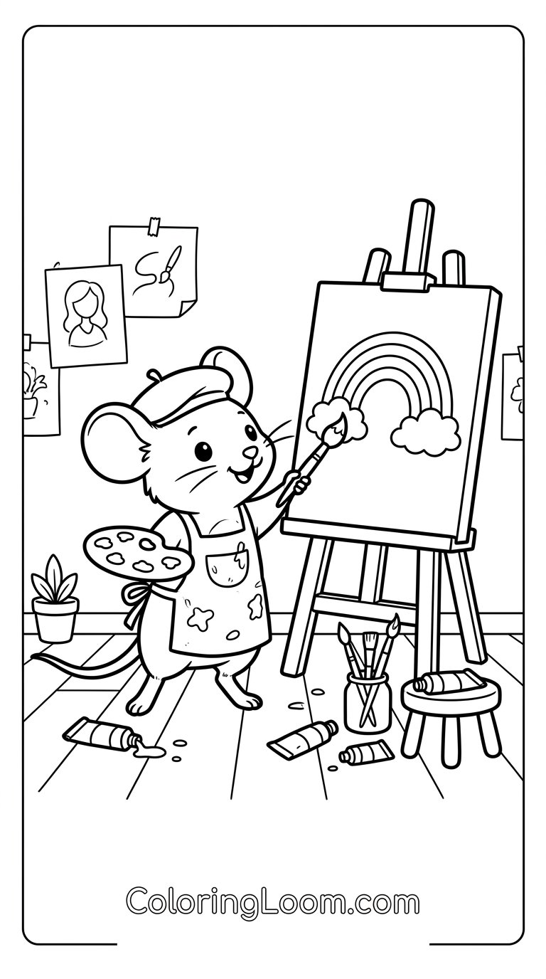 Free Printable Minnie Mouse Coloring Pages Sheet 9