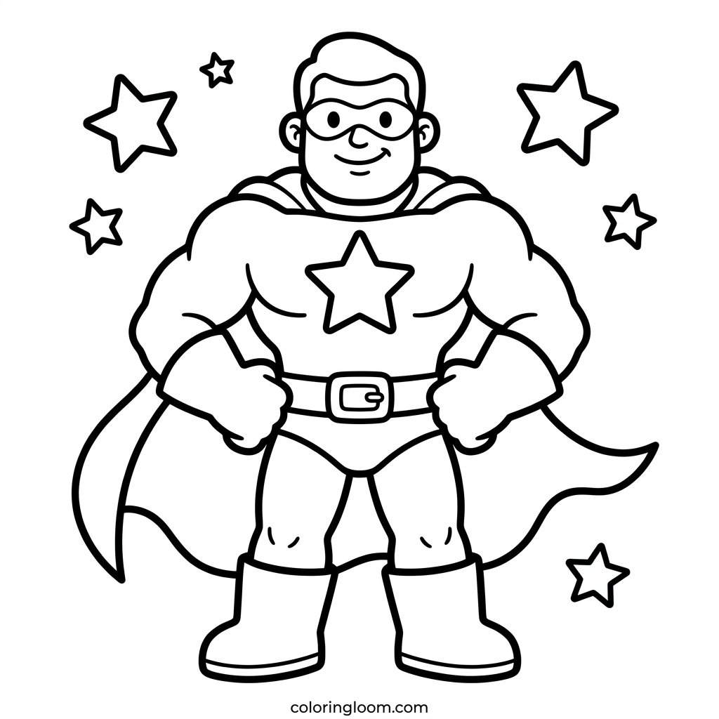 Free Printable Hulk Coloring Pages Sheet 7