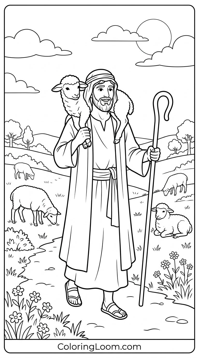 Free Printable Sunday School Coloring Pages Sheet 12