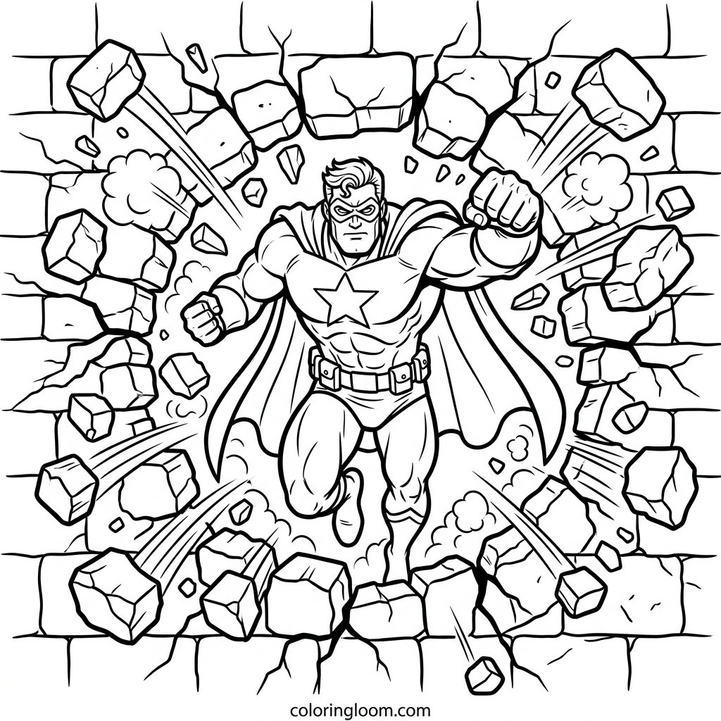 Free Printable Hulk Coloring Pages Sheet 11