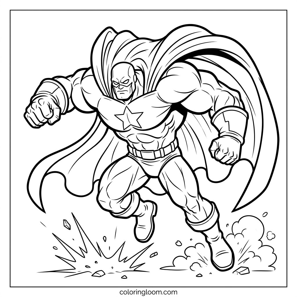 Free Printable Hulk Coloring Pages Sheet 12