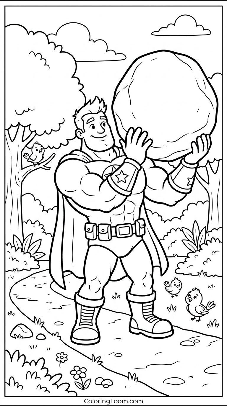 Free Printable Avengers Coloring Pages Sheet 6