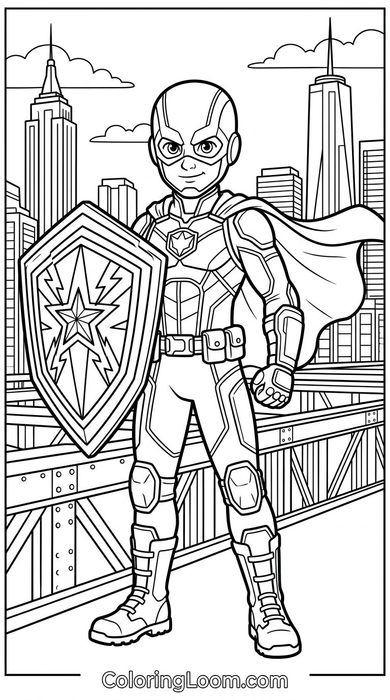 Free Printable Avengers Coloring Pages Sheet 7
