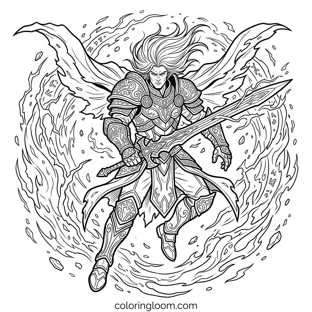 Free Printable Goku Coloring Pages Sheet 8