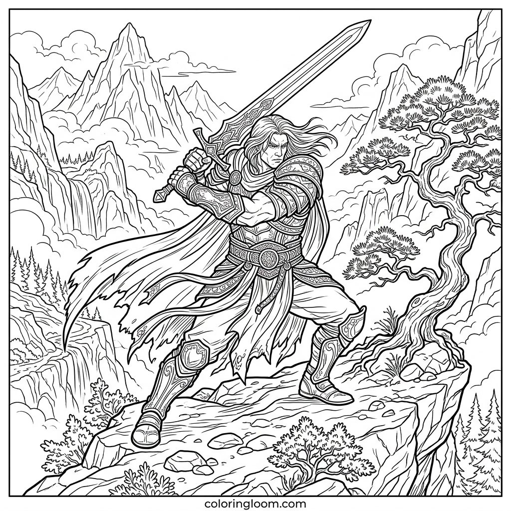 Free Printable Goku Coloring Pages Sheet 12